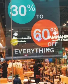  ?? Ahmed Ramzan/ Gulf News ?? ■
The Dubai Summer Surprises campaign, ‘24/7 VAT Free Week’, has seen leading retailers joining in.