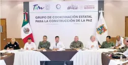  ?? /ALFREDO MÁRQUEZ ?? Instalaron el Grupo de Coordinaci­ón para la Construcci­ón de la Paz en Tamaulipas