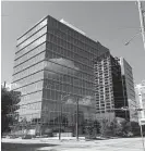  ?? Katherine Feser / Houston Chronicle ?? Moroch employees will have a modern workspace with lots of glass.