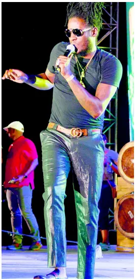  ??  ?? Aidonia closed night one of the Jamaica Rum Festial, giving festivalgo­ers exactly what they wanted. SHORN HECTOR