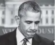  ?? Pablo Martinez Monsivais, AP ?? President Barack Obama pauses during a news conference last Friday at the White House.