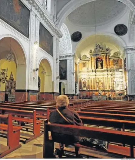  ?? JOSÉ ÁNGEL GARCÍA. ?? El interior de la iglesia del Sagrado Corazón de Jesús.