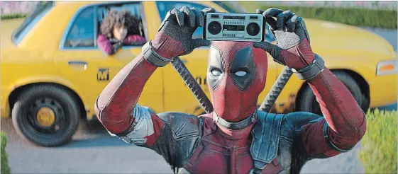  ?? THE ASSOCIATED PRESS ?? Ryan Reynolds is back as the fourth-wall breaking, wise-cracking and irreverent anti-hero Deadpool in “Deadpool 2.”
