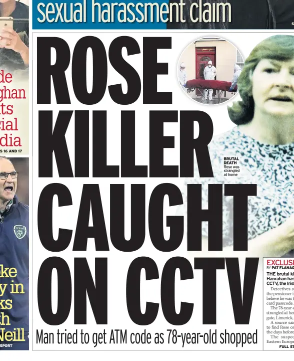  ??  ?? BRUTAL DEATH Rose was strangled at home