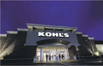  ?? JEFF CHIU AP FILE ?? Kohl’s is one of the retailers telling customers to get their orders in soon as many stores give earlier shipping deadlines this year to account for an anticipate­d higher volume of orders.