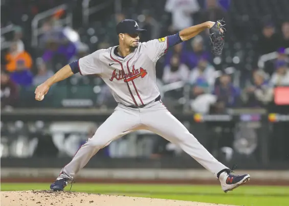  ?? GETTY IMAGES ?? With a 3-0 record and 3.14 ERA, Charlie Morton has been solid on the mound for the Atlanta Braves so far this season, six months after the veteran pitcher turned 40.