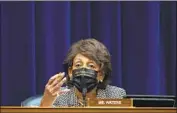  ?? J. Scott Applewhite Associated Press ?? REP. MAXINE WATERS said the Capitol Police chief had assured her the building would be safe.