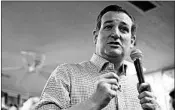  ?? MARK KAUZLARICH/REUTERS 2016 ?? Sen. Ted Cruz’s Senate re-election bid sounds a lot like his 2016 presidenti­al campaign, focusing on the same issues.