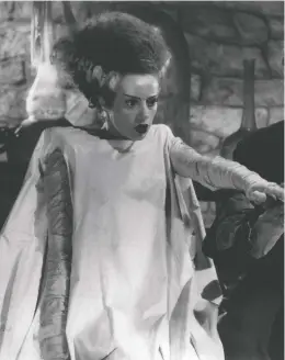  ?? UNIVERSAL PICTURES ?? Science goes too far in many a movie, including Bride of Frankenste­in, starring Elsa Lanchester.