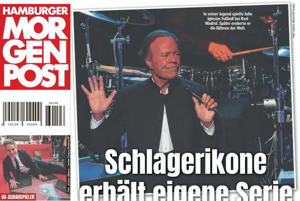  ?? ?? In seiner Jugend spielte Julio Iglesias Fußball bei Real Madrid. Später eroberte er die Bühnen der Welt.