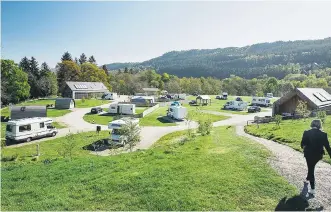  ??  ?? MONSTER SPOTTING : The Loch Ness Shores site is stunning and overlooks the legendary waters