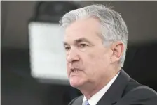  ?? — Reuters ?? US Federal Reserve Chairman Jerome Powell holds a news conference following the two-day Federal Open Market Committee (FOMC) policy meeting in Washington, US