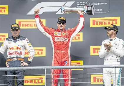  ?? DPA ?? A esperar. El inglés fue tercero, detrás de Raikkonen y el holandés, y buscará ser campeón en México.