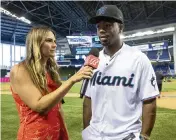  ?? DANIEL A. VARELA dvarela@miamiheral­d.com ?? Kahlil Watson batted .394 but played in only nine games of the rookie league due to a hamstring injury.