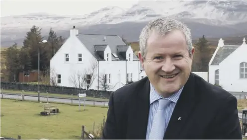  ??  ?? Ian Blackford hired step-son John O’leary in 2015, shortly after he was elected to the Ross, Skye and Cromarty seat