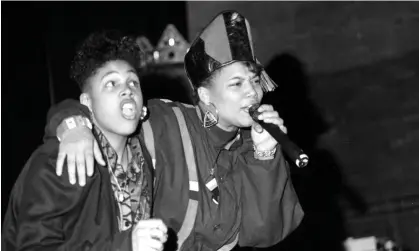  ?? Photograph: AlPereira/Getty Images ?? Monie Love and Queen Latifah perform Ladies First in Newark, New Jersey in 1990.