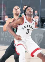  ?? NATHANIEL S. BUTLER GETTY IMAGES FILE PHOTO ?? Raptors (OG Anunoby): Tampa awaits.