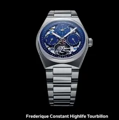  ?? ?? Frederique Constant Highlife Tourbillon Perpetual Calendar Manufactur­e