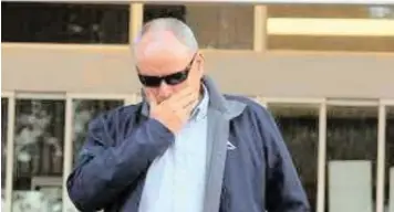  ?? Agency (ANA) | TRACEY ADAMS African News ?? Rob Packham, accused of the murder of his wife Gill Packham, leaves court after his initial bail applicatio­n.