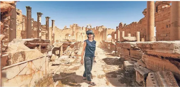  ?? FOTO: BUNDESKUNS­THALLE ?? Die „Virtuelle Reise durch die Basilika von Leptis Magna in Libyen“aus der Ausstellun­g „Von Mossul bis Palmyra“.