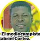  ??  ?? El mediocampi­sta Gabriel Cortez.