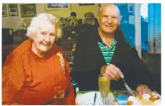  ?? ?? SUCCESS TALE: Pat and Don Talbot celebrate their 66th wedding anniversar­y. Right: Their wedding day in 1955. Pictures: Contribute­d