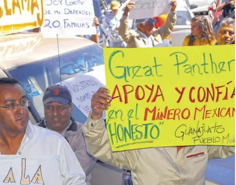  ?? /Foto: Miguel Ángel Martínez ?? Guanajuato Gto. - Los despidos a los mineros ya generan una ola de miseria en la ciudad.