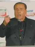  ??  ?? Capitano azzurro Silvio Berlusconi