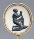  ?? FOTO: P. LACHENAUER/MET ?? Josiah Wedgwood: Antisklave­reimedaill­on mit einem Sklaven in Ketten von 1787.