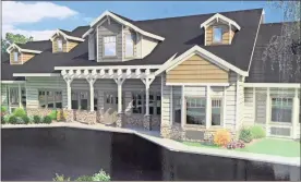  ?? / Kevin Myrick ?? This was one of several renderings of cottage-style housing for The Cottages at Rockmart, a new nursing and rehab facility in Rockmart that will feel more like being in a home than a long term care facility.