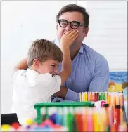  ?? Picture: Henk Kruger/African News Agency/ANA ?? DON’T CRY, DAD! Lukas Welgemoed has fun with his father Dawid on the first day of school at Jan van Riebeeck Primary School in Tamboerskl­oof.