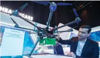  ??  ?? The camera-equipped ambulance drone can fly autonomous­ly and deliver emergency medical kits faster than an ambulance.