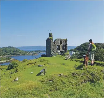  ??  ?? Tarbert’s historic castle.