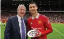  ?? Photograph: Ash Donelon/Manchester United/ ?? Cristiano Ronaldo has said his former manager Sir Alex Ferguson was key in his decision not to join rivals City.