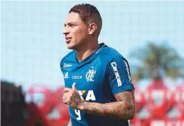  ??  ?? Guerrero é esperança de gols do Flamengo contra a Chapecoens­e, hoje
