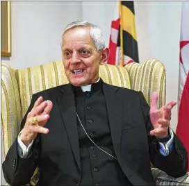  ?? RICKY CARIOTI / WASHINGTON POST ?? Cardinal Donald Wuerl, former archbishop of Washington, D.C., was pressured into retiring over his actions in 18 years was bishop of Pittsburgh.