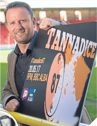  ??  ?? n
Kevin Gallacher promotes the film Tannadice 87, which will be shown on BBC ALBA on Saturday night.