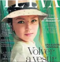  ?? TELVA ?? Portada de la revista que la ha entrevista­do.