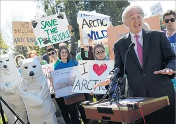  ?? Win McNamee Getty Images ?? SEN. Edward J. Markey (D-Mass.) calls the GOP’s latest effort in the Arctic refuge “a Big Oil polar bailout.”