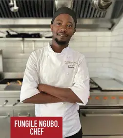  ?? ?? FUNGILE NGUBO, CHEF