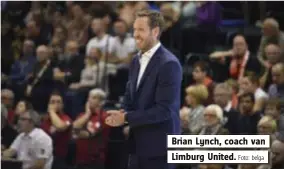  ?? Foto: belga ?? Brian Lynch, coach van Limburg United.