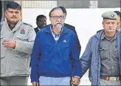  ?? SAKIB ALI/HT PHOTO ?? Moninder Singh Pandher (left) and Surinder Koli after the CBI court on Friday sentenced them to death for the rape and murder of a 25yearold woman, one of the Nithari murder victims.