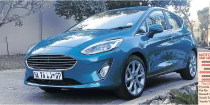  ??  ?? The design of the new Fiesta definitely gives it a more upmarket look.