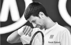  ??  ?? Novak Djokovic