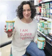  ?? DARREN STONE, TIMES COLONIST ?? Lori Joyce and her Betterwith Ice Cream at Thrifty Foods’ Broadmead store.