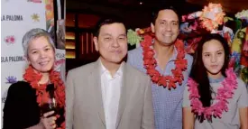  ??  ?? PORTIA Catuiran with Ben Chan; Richard Gomez and his daughter Juliana