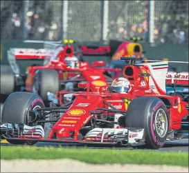  ?? FOTO: EFE ?? Sebastian Vettel dio la sorpresa en Melbourne logrando el primer triunfo del año