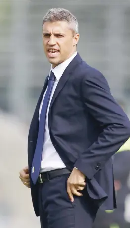  ??  ?? L’allenatore argentino Hernan Crespo, 40 anni, è alla sua 1ª stagione al Modena