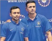  ?? TWITTER ?? Rahul Dravid will be banking heavily on the prolific rungetter Prithvi Shaw (left) in the tournament.