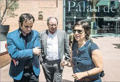  ?? LLIBERT TEIXIDÓ ?? Jaume Asens y Joan Llinares representa­ron al Ayuntamien­to en la reunión del Consorci del Palau